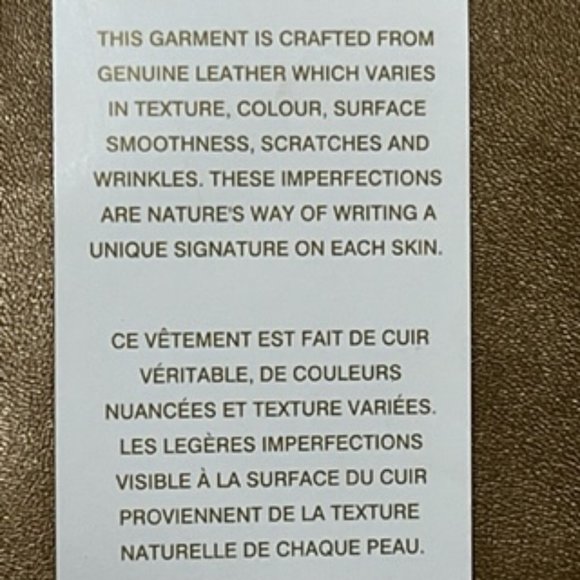 MARGARET GODFREY Gold Soft Leather Fully Lined Camisole NWT - Picture 9 of 16